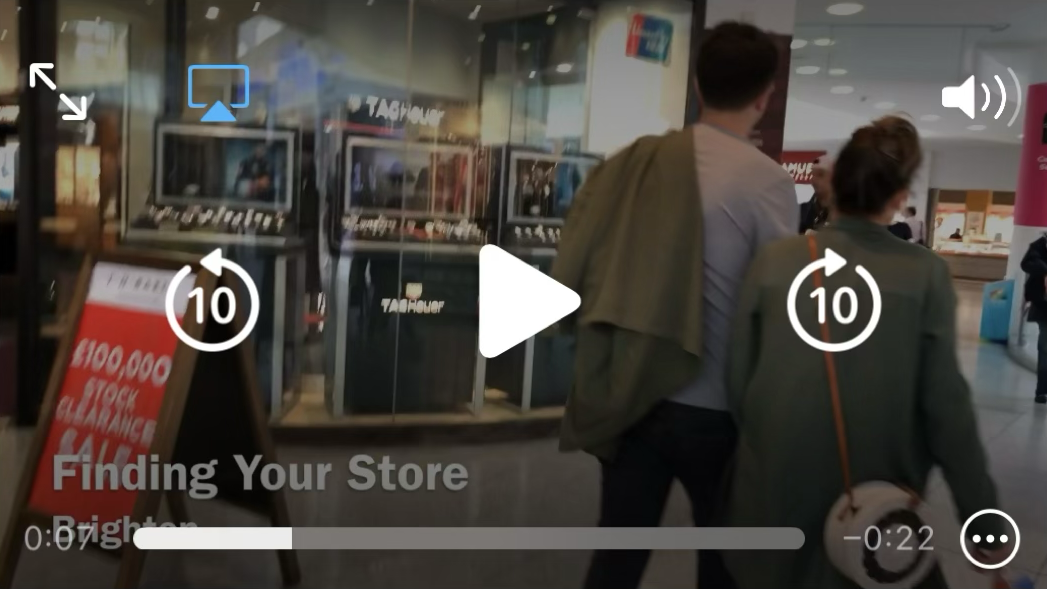 Finding your store video