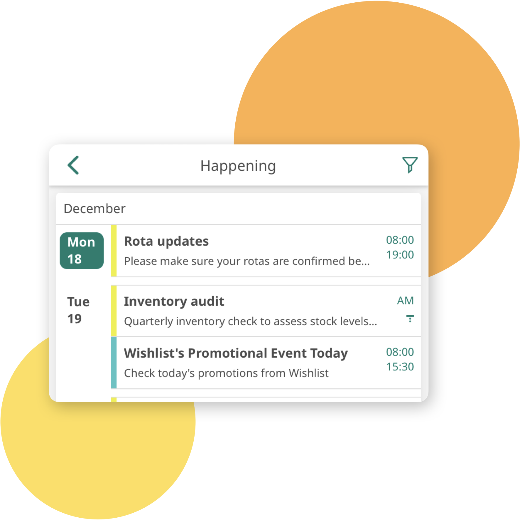 Never miss an internal event again with the frontline calendar&nbsp;