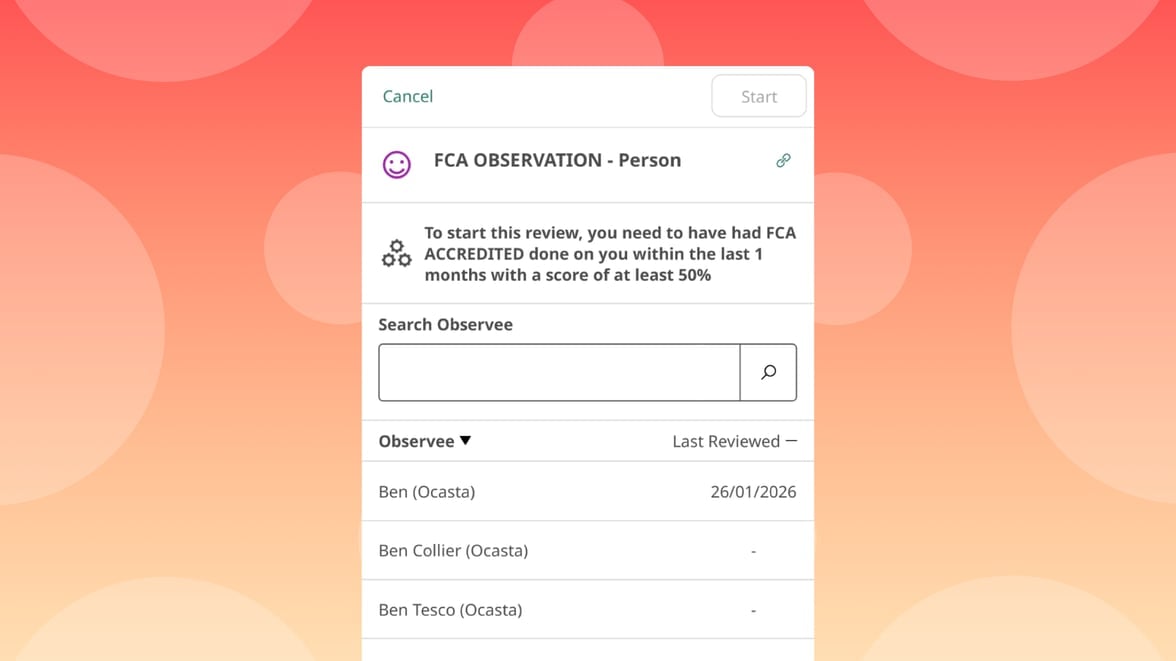 Review Start Conditions